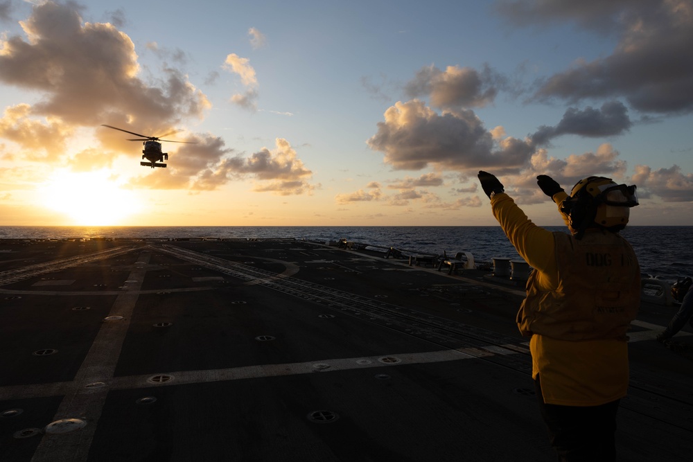 USS Thomas Hudner (DDG 116) Flight Operations