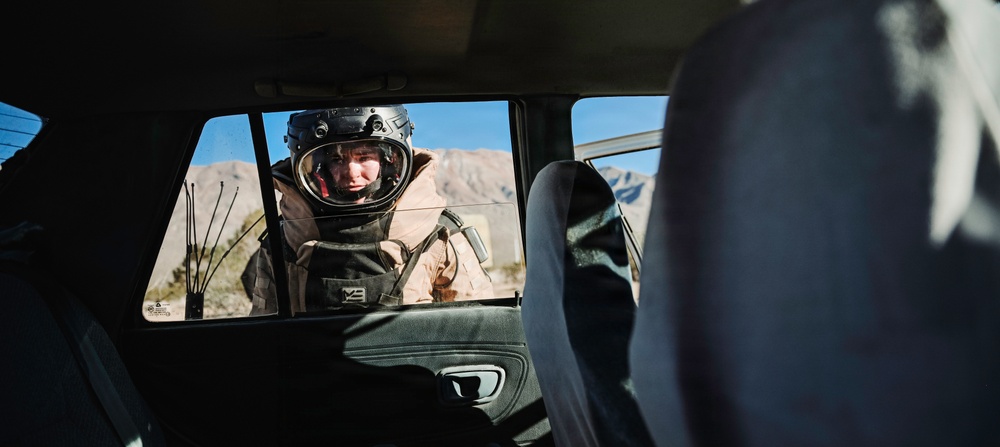 EOD Technicians Conduct a VBIED Drill
