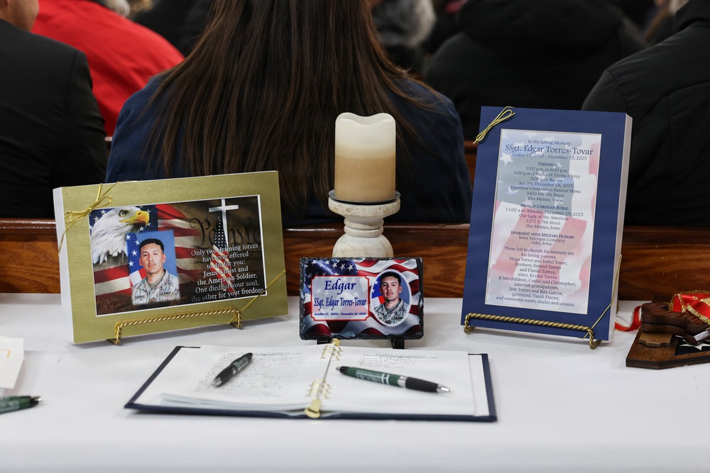 Funeral honors for Staff Sgt. Edgar Brian Torres-Tovar