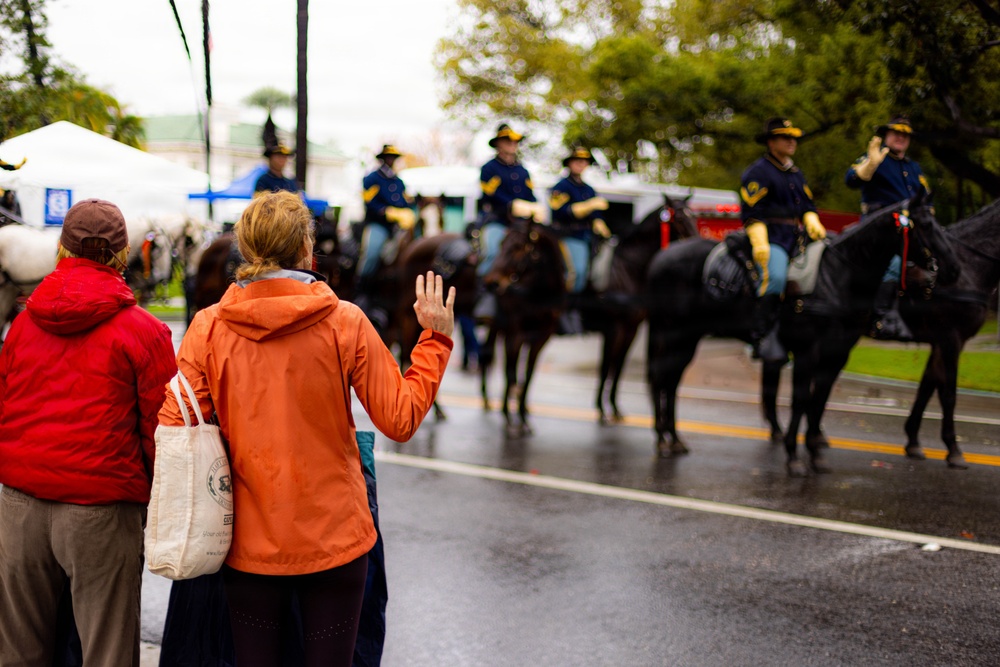 1st Cavalry Division Horse Cavalry Detachment Supports Tournament of Roses Parade 2026