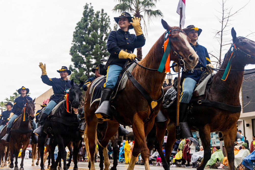 1st Cavalry Division Horse Cavalry Detachment Supports Tournament of Roses Parade 2026