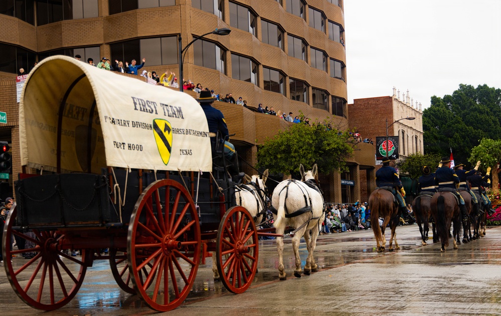 1st Cavalry Division Horse Cavalry Detachment Supports Tournament of Roses Parade 2026
