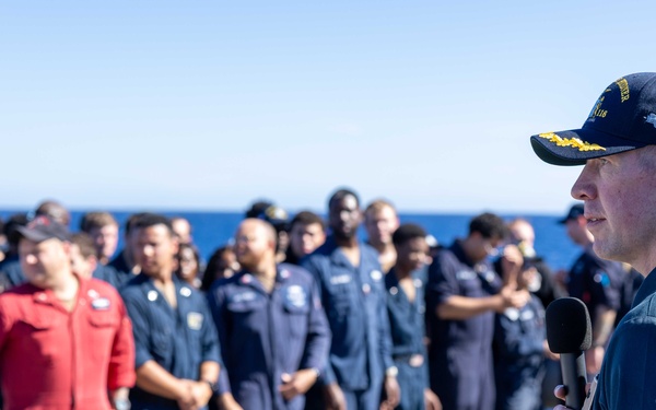 USS Thomas Hudner Frocking Ceremony