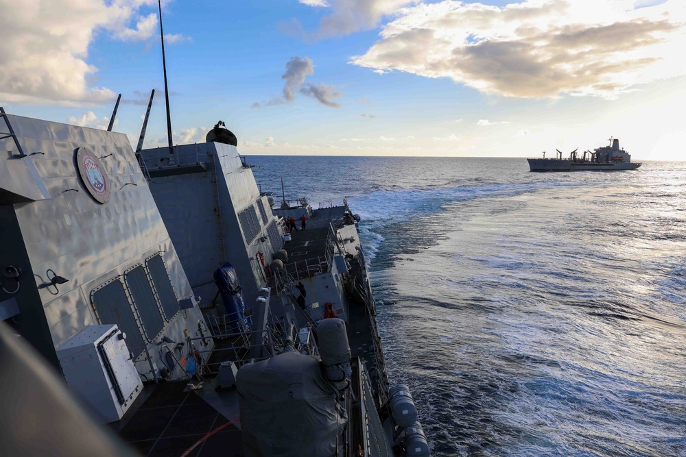 USS Thomas Hudner (DDG 116) Replenishment-at-sea