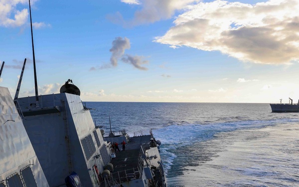 USS Thomas Hudner (DDG 116) Replenishment-at-sea