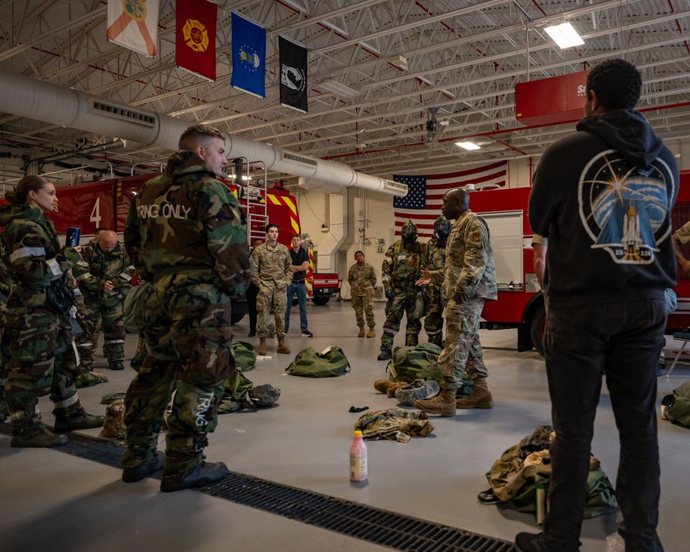 125th Civil Engineer Squadron Conducts Chemical, Biological, Nuclear, and Radiation (CBRN) Training