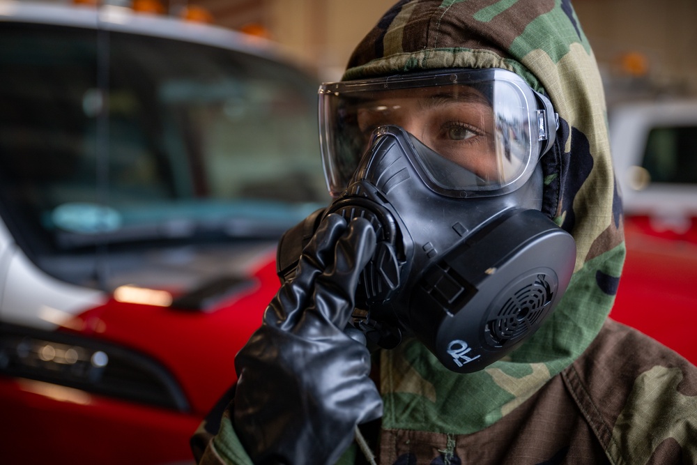 125th Civil Engineer Squadron Conducts Chemical, Biological, Nuclear, and Radiation (CBRN) Training