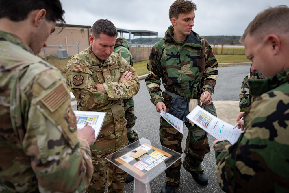 125th Civil Engineer Squadron Conducts Chemical, Biological, Nuclear, and Radiation (CBRN) Training