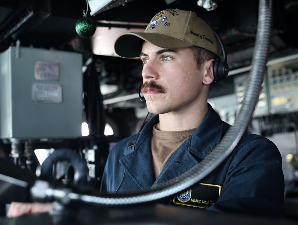 USS Roosevelt (DDG 80) Sailor Conducts Sea-and-Anchor in Manama, Bahrain