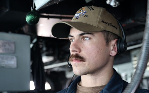 USS Roosevelt (DDG 80) Sailor Conducts Sea-and-Anchor in Manama, Bahrain