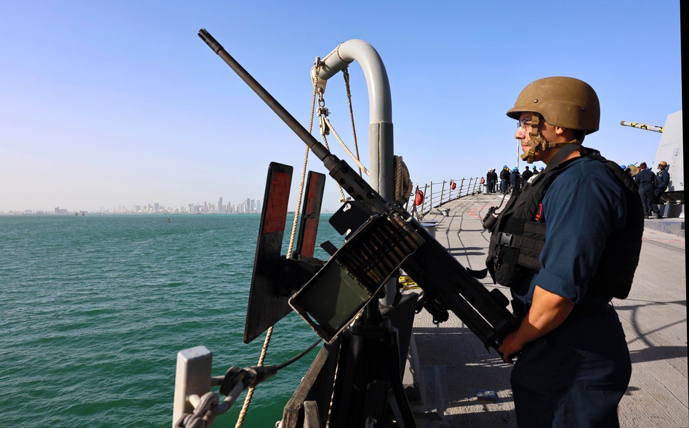 USS Roosevelt (DDG 80) Conducts Sea-and-Anchor in the Arabian Sea