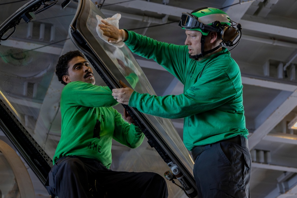 Abraham Lincoln conducts routine operations