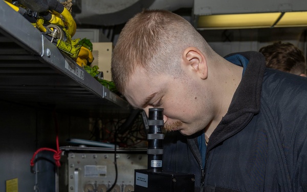 Abraham Lincoln conducts routine operations