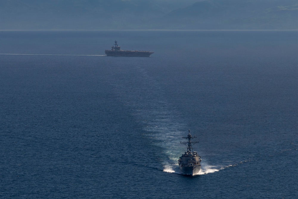 Abraham Lincoln conducts routine operations