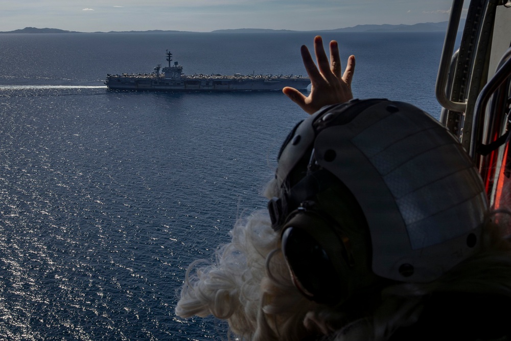 Abraham Lincoln conducts routine operations