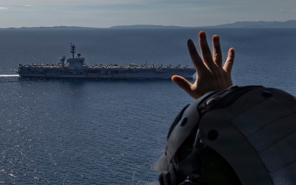 Abraham Lincoln conducts routine operations