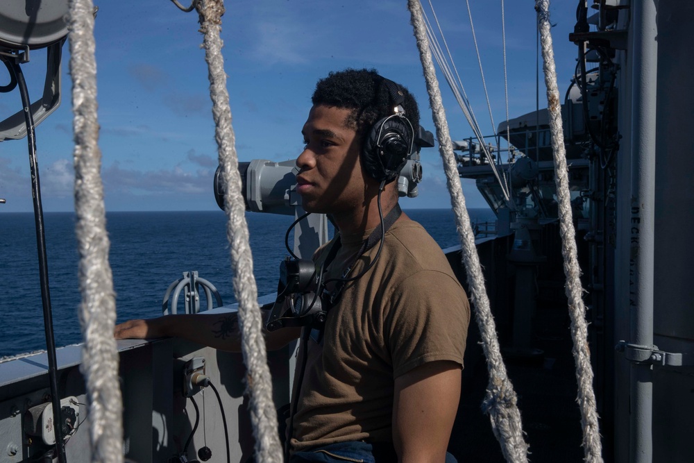 USS Abraham Lincoln conducts routine operations.
