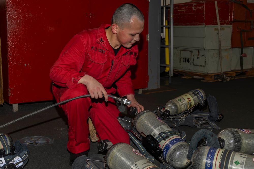 Abraham Lincoln conducts routine operations