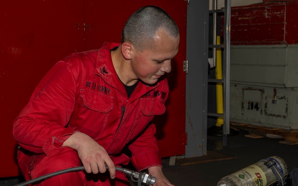 Abraham Lincoln conducts routine operations