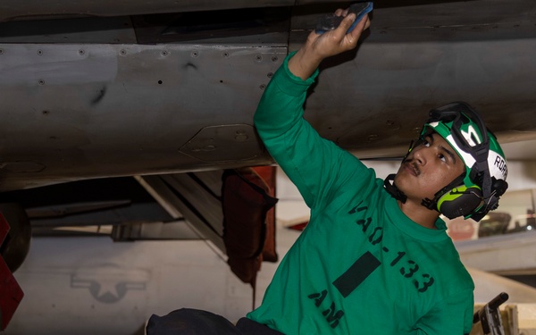 Abraham Lincoln conducts routine operations