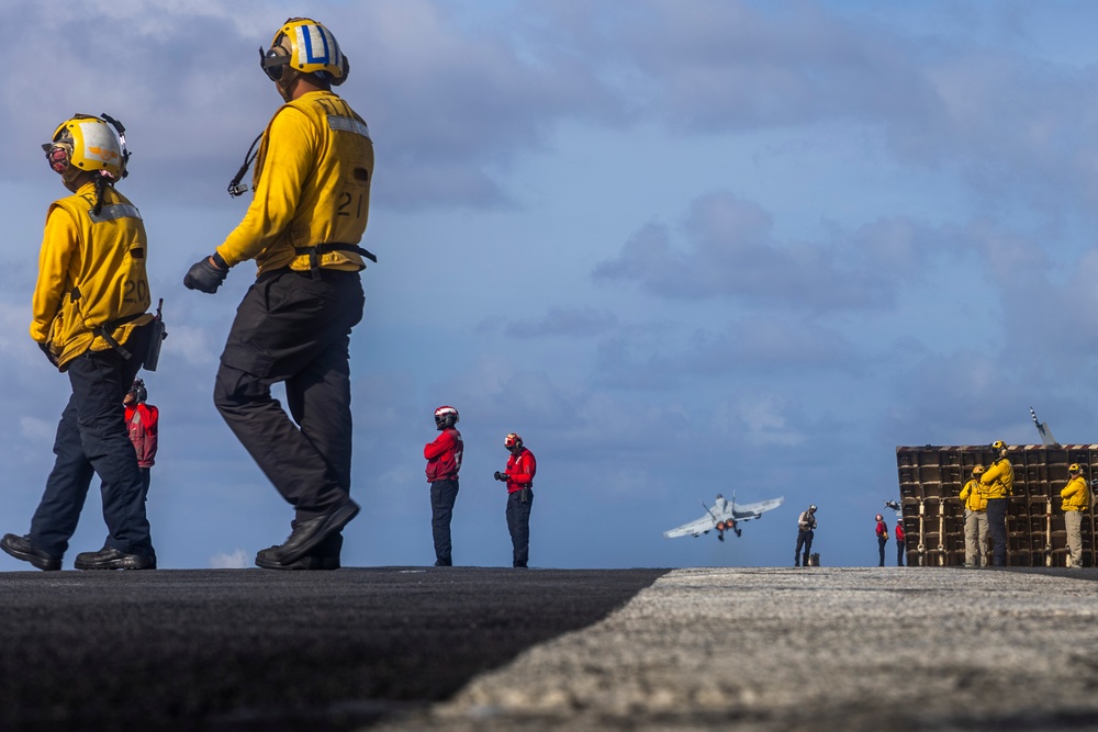 Abraham Lincoln conducts routine flight operations