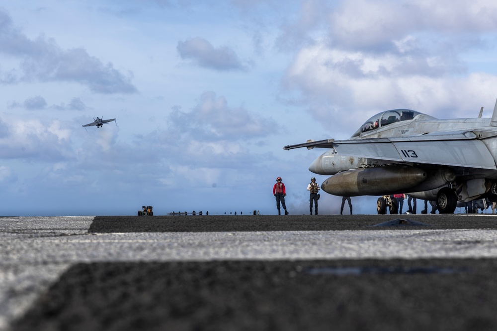 Abraham Lincoln conducts routine flight operations