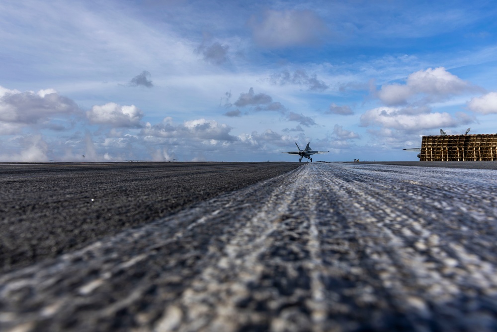 Abraham Lincoln conducts routine flight operations