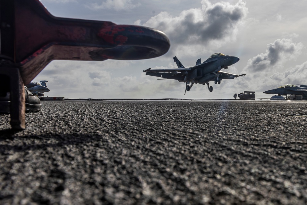 Abraham Lincoln conducts routine flight operations