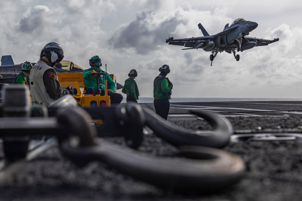 Abraham Lincoln conducts routine flight operations