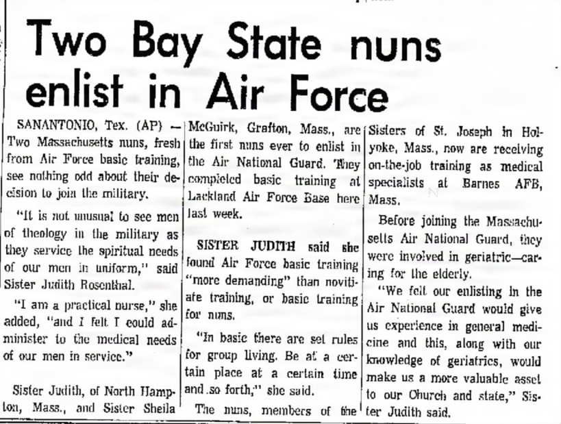 104th’s Own ‘Flying Nun’: History Made