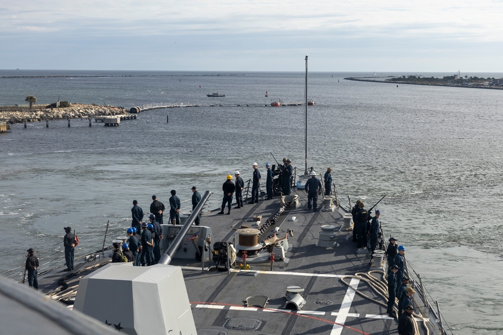 USS Delbert D. Black (DDG119) Departs Naval Station Mayport