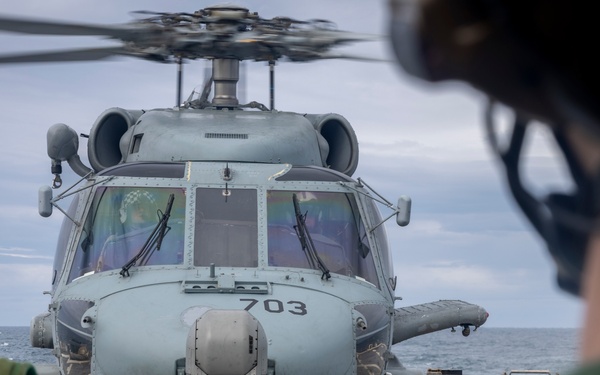 USS Delbert D. Black (DDG119) conducts Flight Quarters