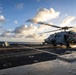 An MH-60R Sea Hawk Helicopter on the Flight Deck