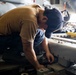 U.S. Sailor Conducts Routine Maintenance of a Rapid Securing Device