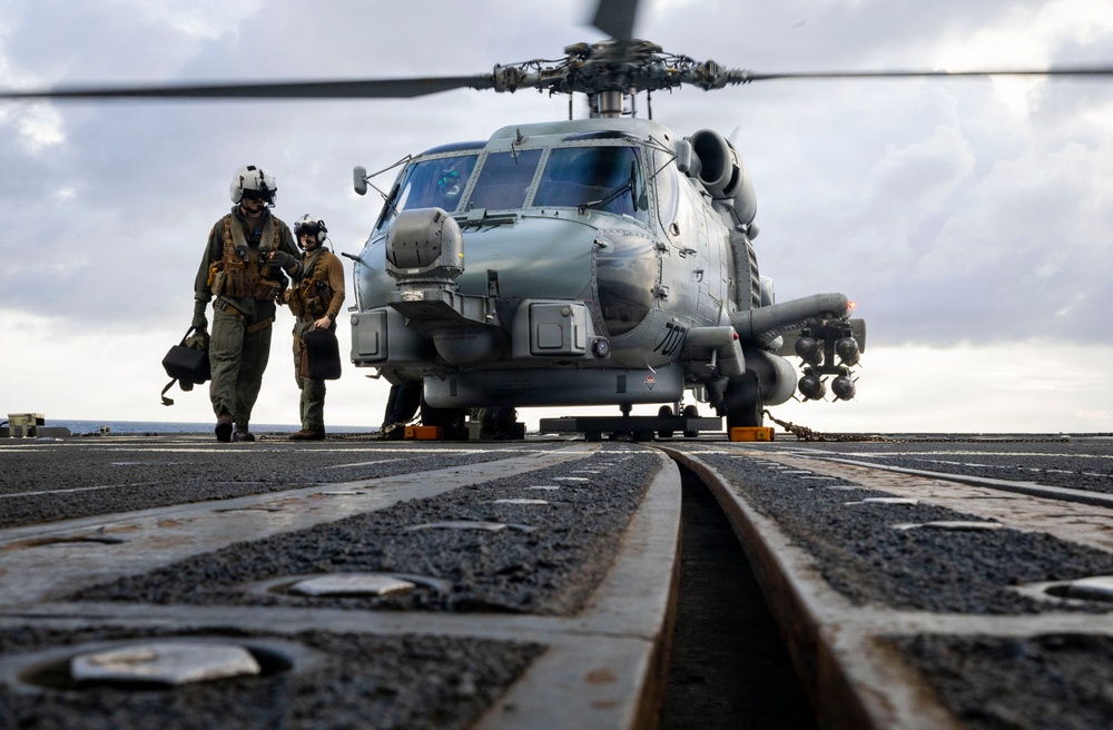U.S. Sailors Execute a Crew Swap