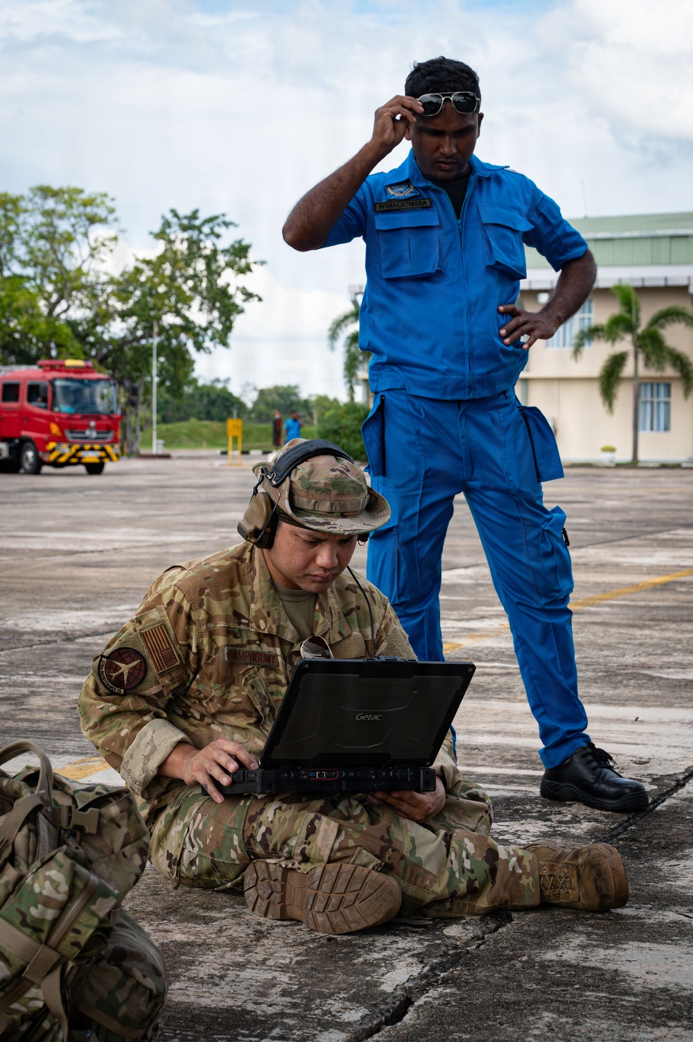 374 AW MXS, AMXS perform engine maintenance operations in Sri Lanka