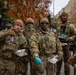 Mississippi Army National Guard Soldiers receive food while on patrol in Washington, D.C.