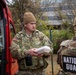 Mississippi Army National Guard Soldiers receive food while on patrol in Washington, D.C.