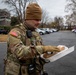 A Mississippi Army National Guard Soldier receives lunch in Washington, D.C.