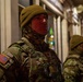 Mississippi Army National Guard Soldiers on patrol at night in Washington, D.C.