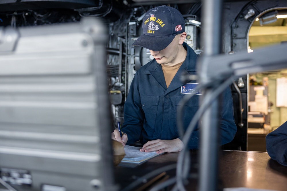 USS Iwo Jima's Navigation Team