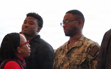 Travel Stipends awarded by the Greater Williamsburg Chamber of Commerce allows service members assigned to Naval Weapons Station Yorktown to travel home for the 2025 holiday season