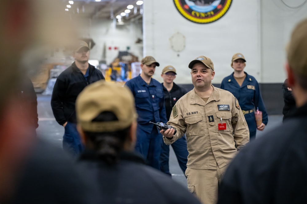USS Theodore Roosevelt Damage Control Drill