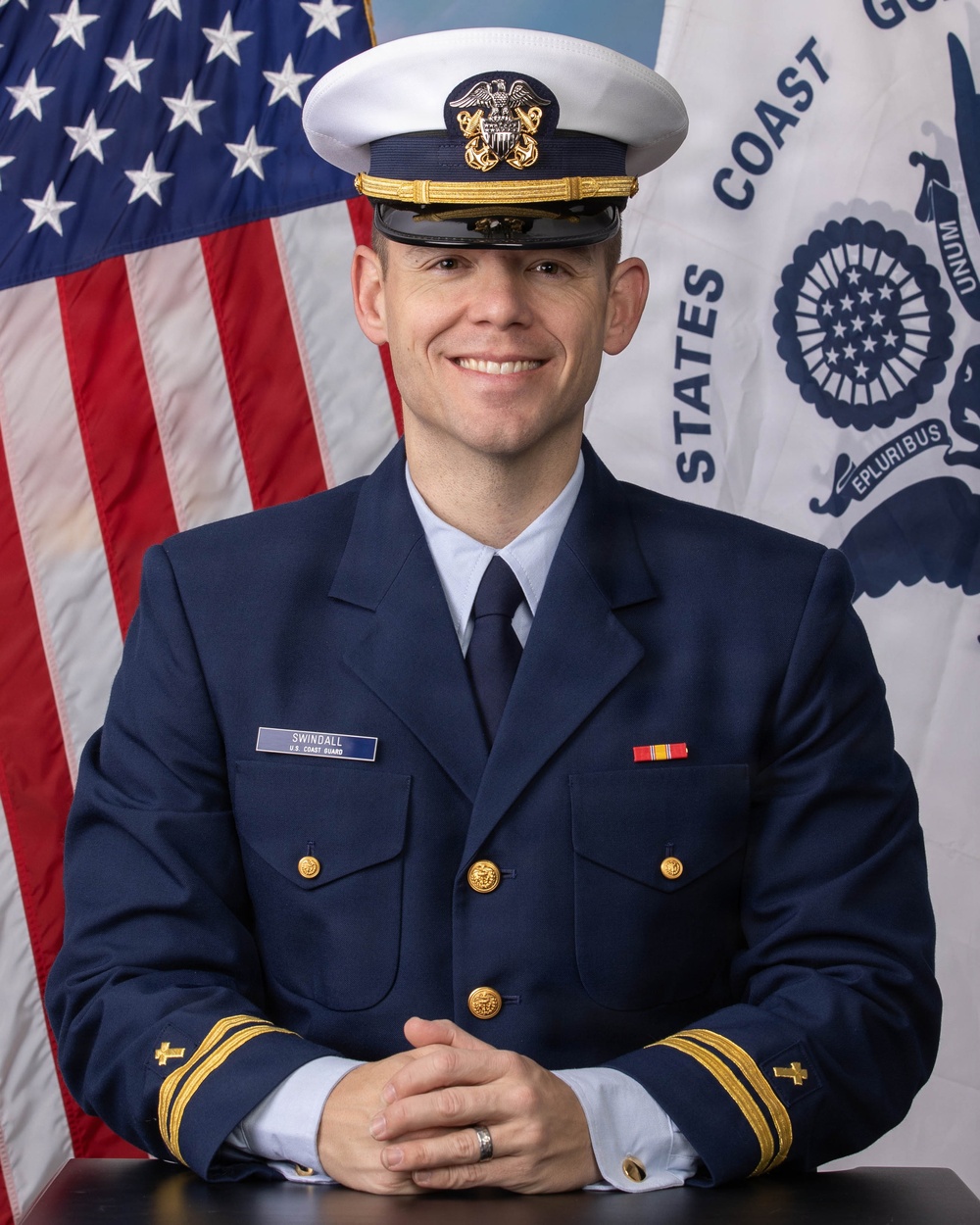 U.S. Coast Guard Lt. Travis Swindall official portrait