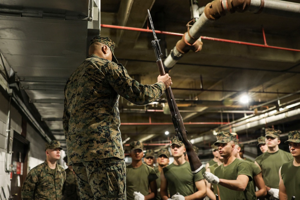 MBW Hosts Rifle Ceremonial Drill School