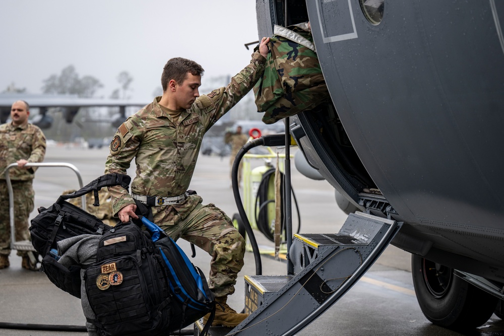 Airmen deploy in support of Operation Southern Spear
