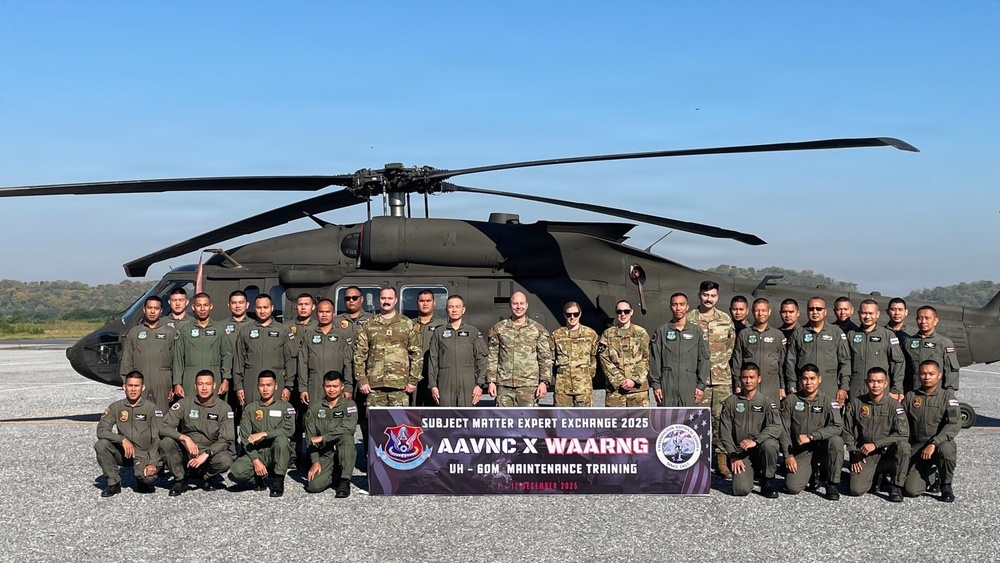 Guardsmen take part in Aviation exchange with Royal Thai Army and Navy during recent engagement