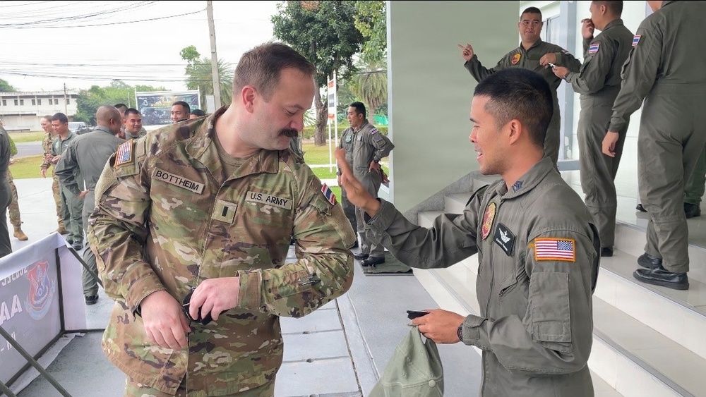 Guardsmen take part in Aviation exchange with Royal Thai Army and Navy during recent engagement