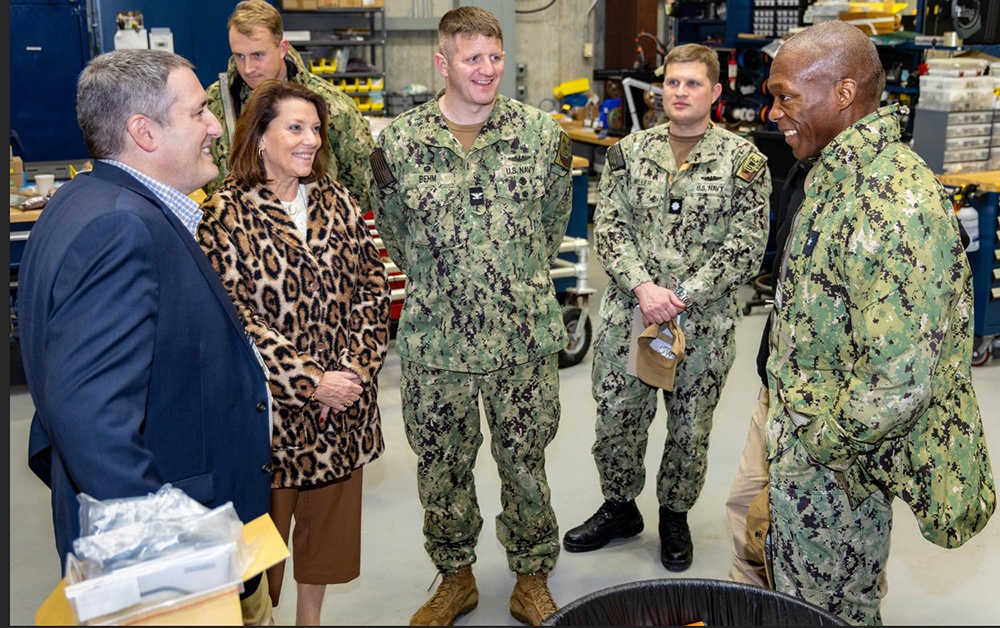 NUWC Division Newport’s role in developing undersea robotic autonomous systems focus of visit by Submarine Group Two commander