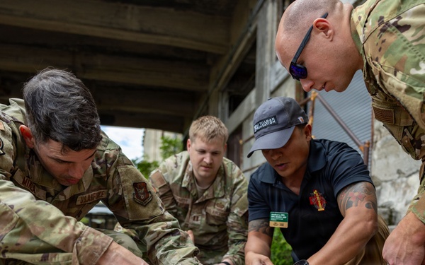 USAFSAM students sharpen skills in protective gear drills